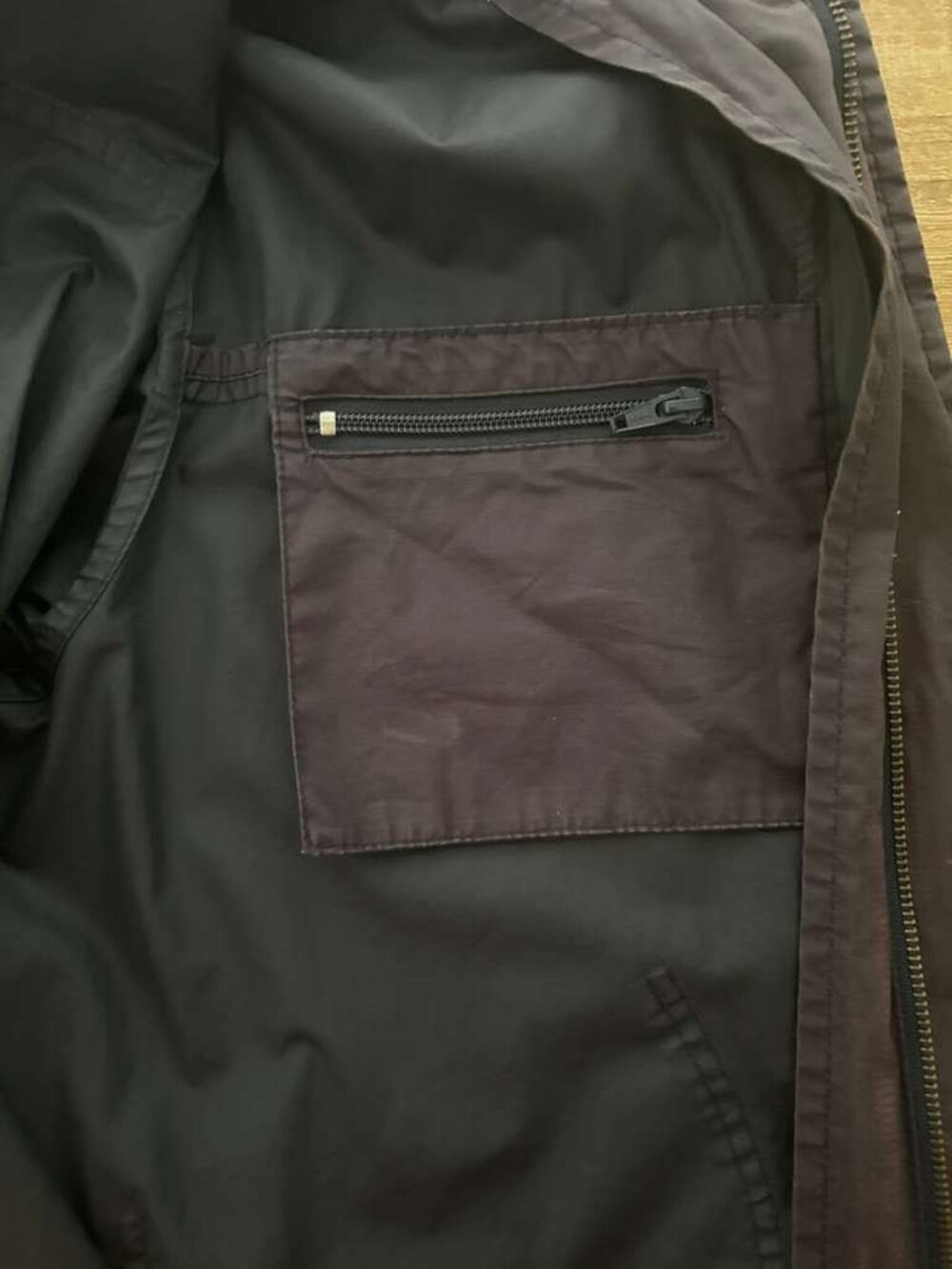 Daslu Hooded Lightweight Utility Rain Jacket Black Size G - Picture 10 of 16